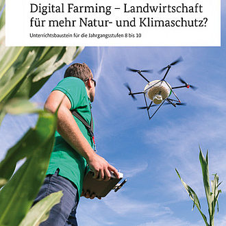 Cover der Broschüre "Digital Farming - Landwirtschaft für mehr Natur- und Klimaschutz?"