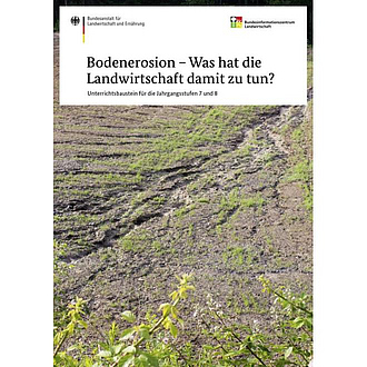 Cover der Broschüre "Bodenerosion - Was hat die Landwirtschaft damit zu tun?"
