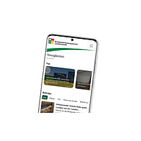 Smartphone mit BZL-Neuigkeiten-App