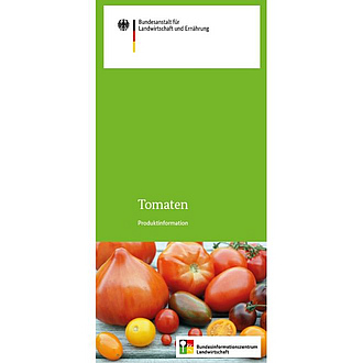 Cover des Flyers mit Produktinformationen zum Thema Tomaten