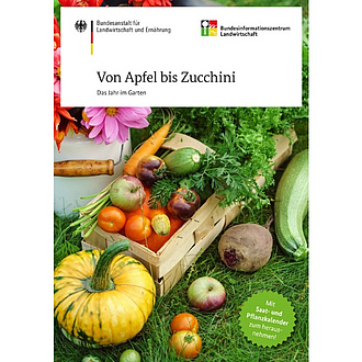Cover der Broschüre "Von Apfel bis Zucchini"